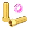 GASHER 2PCS 70mm Extension Brass Pipe Fitting, 1/2" Female to