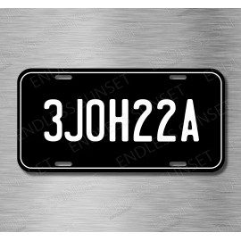Amel A**hole JDM Muscle Car Reversed 3J0H22A Funny License Plate Front Auto Tag
