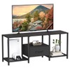 JARHETUN TV Stand with Fabric Drawer for 55 Inch TV,