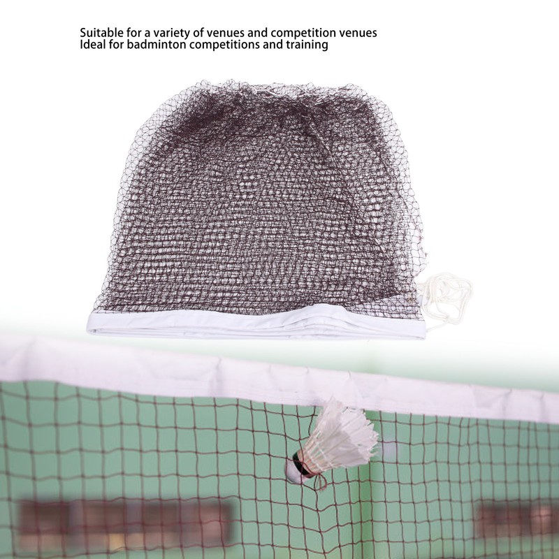 Badminton Net Only Portable Replacement Single Side Stitching Backyard Polyester