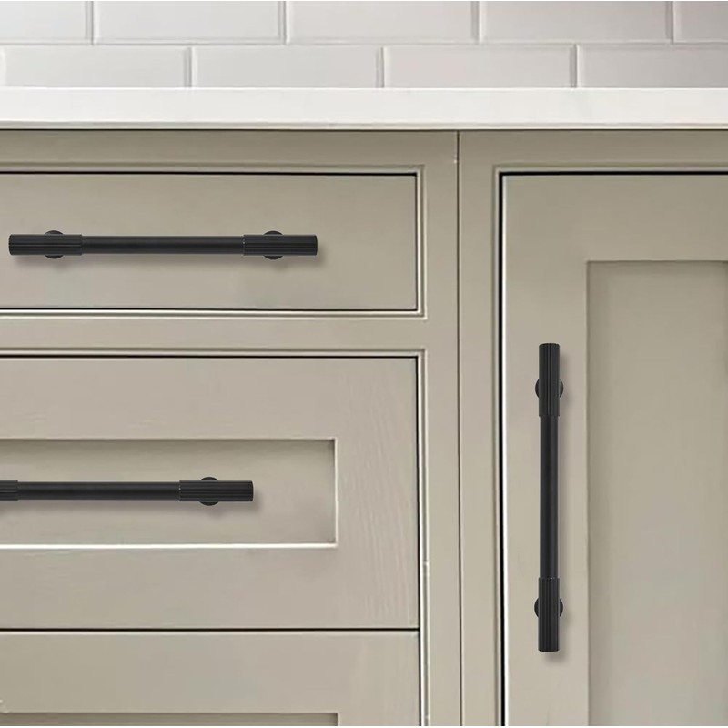 khtumeware 8 Inch Hole Center 2 Pack Matte Black Heavy