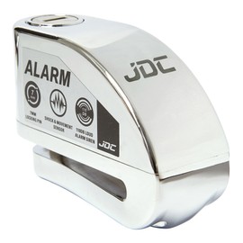 JDC Motorcycle Brake Disc Lock Alarm Jaws Chrome