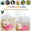 PureVie Wood Breeding Box, Parakeet Nesting Box, Bird Aviary Cage