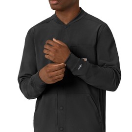 Carhartt Scrubs C86210 Cross-Flex Modern Fit Shirt Jacket - Large Regular - Black