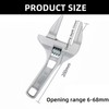 Adjustable Spanner,Adjustable Wrench,Large Adjustable Spanner,6-70mm Wide Jaw Adjustable Spanner,Convenient Wide
