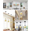 Karyfine Glass Pendant Lamp Shade Only Light Fixtures Replacement glass