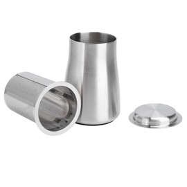 304 Stainless Steel Dredge Coffee Powder Sifter Sieve Filter Container Coffee Making Accessory(Silver)