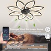 BESKETIE 35'' Bladeless Ceiling Fan with Lights Remote Control, Modern