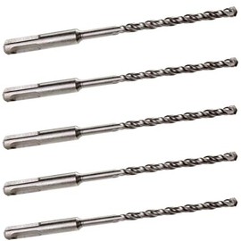 5 PACK OF - 5.5mm x 110mm LONG SDS + PLUS MASONRY DRILL BIT, TUNGSTEN CARBIDE TIP, FOR STONE CONCRETE BRICK