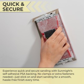 Sunmight Gold 40 Grit Sandpaper Sheets - 2-3/4" x 16-1/2" PSA File Coarse Sandpaper Aluminum Oxide - Automotive Metal Paint Removal - Latex Backed - 3 Sheet Pack - Autobody Sanding