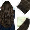 Easyouth Tape in Hair Extensions Human Hair Balayage 18In Tape
