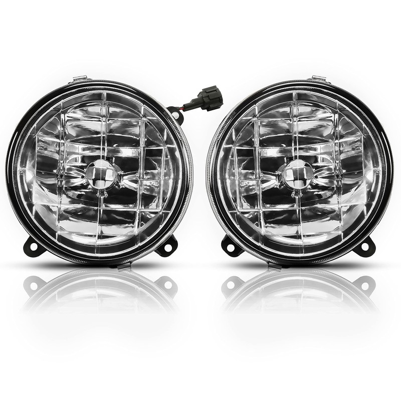 HECASA Pair Clear Glass Fog Lights Lamps For 2002-2003 SUBARU