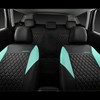 CAR PASS Mint Leather Seat Covers Full Set-Universal Quilting Cute