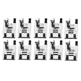 Rankomu Overlock-Nähfuß, Schrägband-Binderfuß für Singer-Nähmaschinen, 10 Stück, G-förmiges Overlock-Nähfuß-Set, Nähmaschinenzubehör