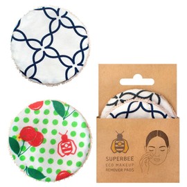 SuperBee Reusable Makeup Remover Pads - Organic Cotton - 3 Pack
