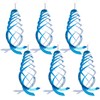 Hausse 6 Pack Bird Repellent Spiral Reflectors Blue Mylar Spinner,