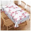 Walmsco Tablecloth Pink Cherry Blossoms Decor For Dining Room Kitchen