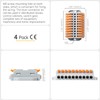 GKEEMARS 4Pcs Lever Wire Connectors, Wire Splicing 10 Conductor Connectors