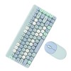 Wireless Keyboard Mouse Combo 2.4GHz Wireless Mouse 86 Keys Colorful