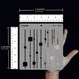 CrafTreat Geometric Stencils for Painting on Wood, Wall Tiles, Canvas, Paper, Fabric and Floor - Climbing Cube Stencil (15 cm x 15 cm) Reusable DIY Art Crafts