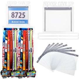 Moxweyeni Race Medal and Bib Display Medal Hanger Running Bib Holder Wall Mounted Hanging Rack Stands Gifts for Runners(White,13.78 x 12.6 Inch,Groovy)
