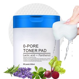 Zero Pore Pads Korean Skincare, Salicylic Acid Toner Pads, Exfoliating Face Pads, Face Cleansing Pa ds, Oil Regulating, Pore Reducing, Mild Salicylic Acid Face Scrub for All Skin Types (Pack of 80)