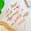 FairyBae 11kit Broche Pinza Pasador Cabello De Moda Perlas Floresh008