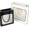 Square Gift Box with Transparent Window - Simple Wrapping Bag for Birthdays & Anniversaries Wrapping 6ea