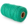 Craft County Decorative Wrapping Twine – Green Cotton (100M Tube)