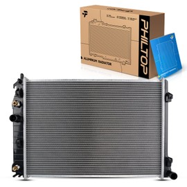 PHILTOP CU1885 Engine Coolant Aluminum Radiator Fit for 2001 2002 2003 2004 Corvette 5.7L, 1997 1998 1999 2000 Corvette