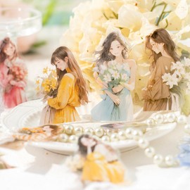 Seal, Collage, Assortment, Flake Stickers, Retro, Fashionable, Girls (Fog)