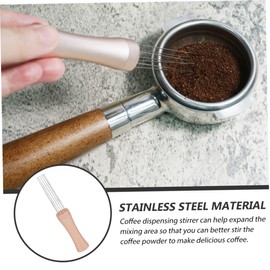 GRIRIW Espresso Stirring Tool Powder Distributor Stainless Steel Easy to Use Non-Stick for Brew Lovers