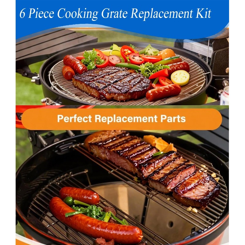 Cmanzhi S24 (1-Pack) Cooking Grate System Grilling Accessory for Weber