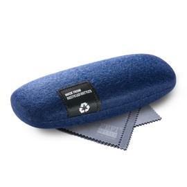 FEFI - Hardcase Brillenetui mit Filzbezug aus recycelten PET-Flaschen - blau