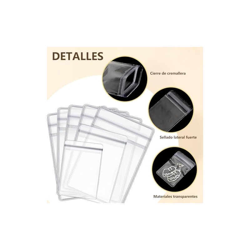 240 Pcs Bolsas Transparente de Plástico PVC Para, 4 x
