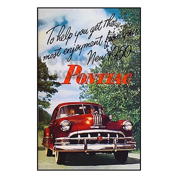 Pontiac 1950 Pontiac Owner Manual Star Chief Chieftain Streamiler Silver