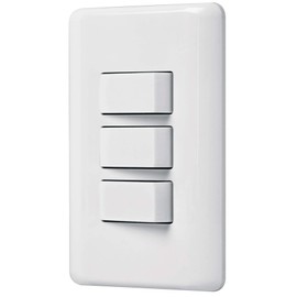 Volteck Basic PA-APTR-B, Placa armada con 3 interruptores sencillos línea Basic