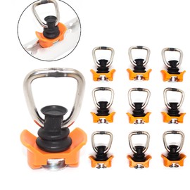 Gubar-Tech Heavy Duty 10 x Single Fitting for Airline Rails -1340 daN/kg End Fitting L-Track Lashing Rails