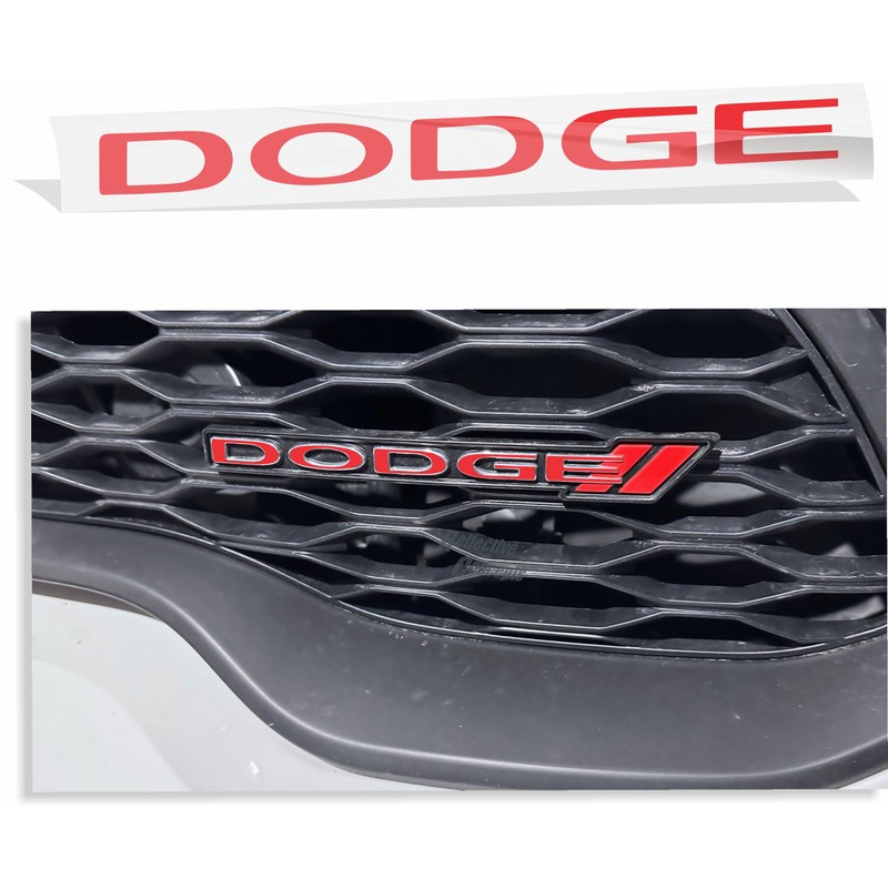 Dodge Grille Emblem Overlay Decal - 2013-2024 Durango - (Color: