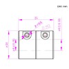 Befenybay Be052 25mm Length 20mm Diameter Coupling Aluminum Alloy Shaft