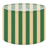 Linen Drum Lamp Shades 1 Pack, 13''Wx10"H, Green Yellow Striped