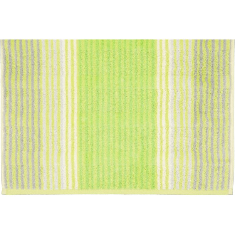 Cawö Striped Cashmere Washing Mitt 16 x 22 cm, Terrycloth, kiwi, 16x22
