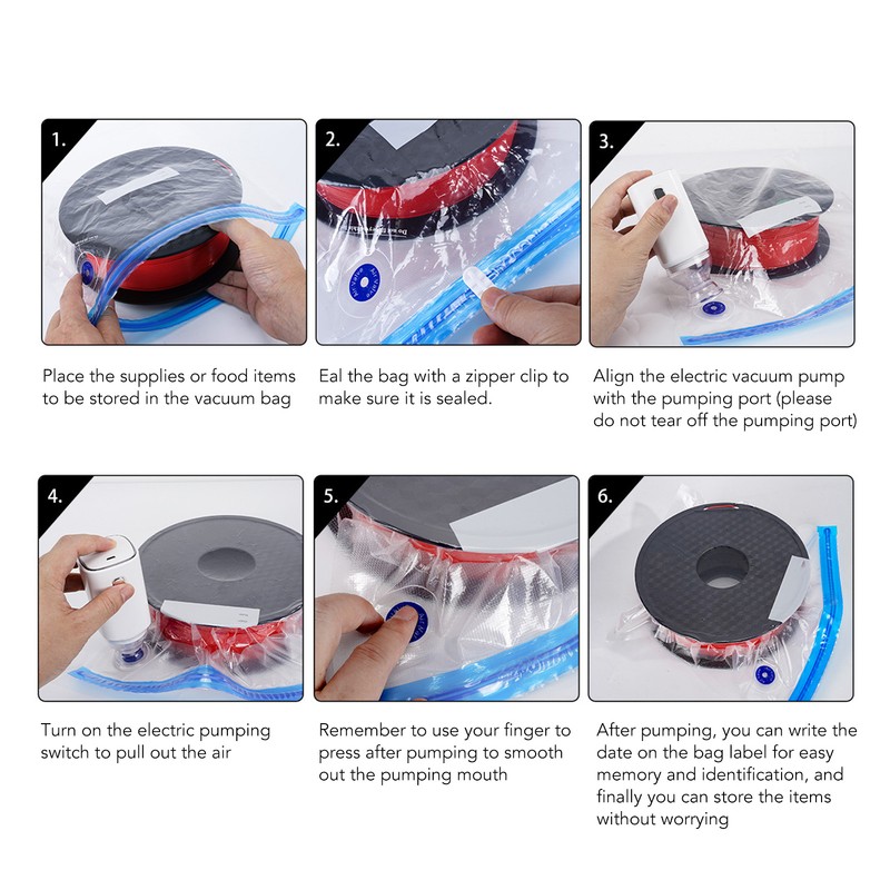 5V Vacuum Compression Bag Electric Pump with 10 Bags 4