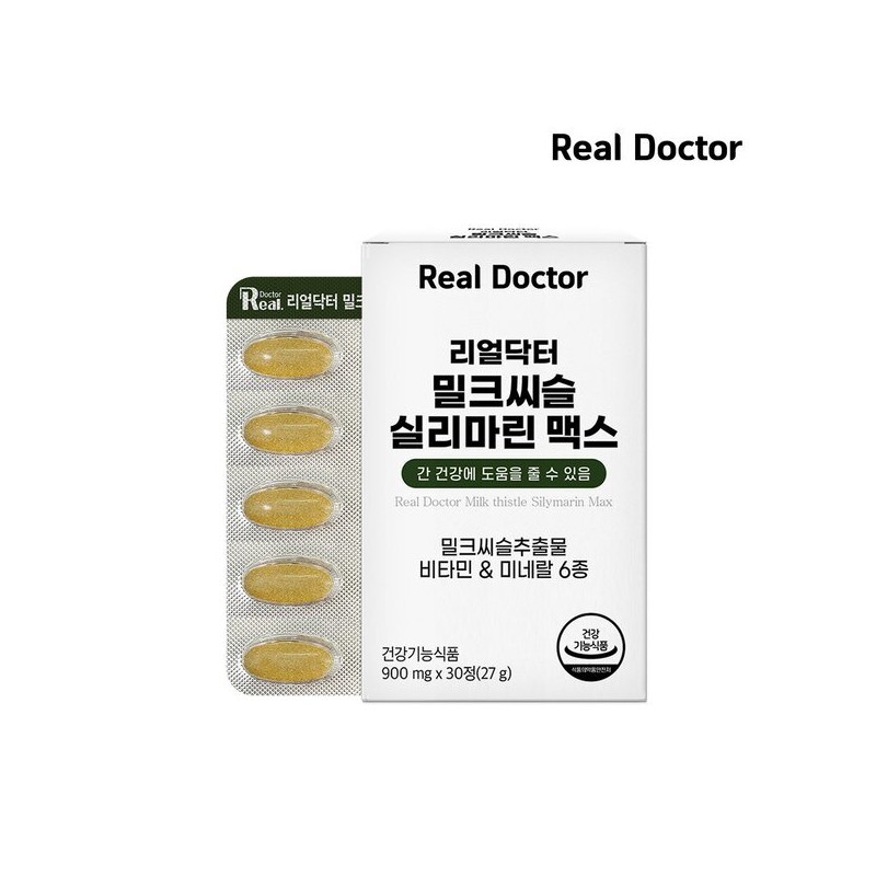 Real Doctor 리얼닥터 밀크씨슬 실리마린 맥스(900mgx30정) Real Doctor Milk Thistle