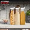 Stock Your Home 50 oz Square Carafes Plastic Juice Carafe