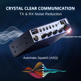 Radioddity CB-900 PRO CB Radio, AM/FM Mobile Radio with NOAA, RX & TX Noise Reduction, ASQ VOX Instant Emergency Channel 9, Support PA System, SWR High Alert for Trucker Driver