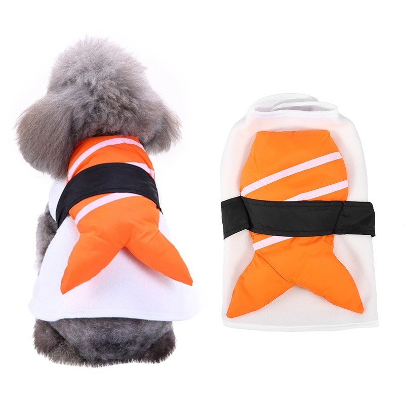 Funny Pet Dog Puppy Sushi Chef Clothes Kimono Cosplay Clothes