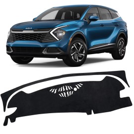 JJMY Dashboard Mat Anti-UV Dash Cover Pad Carpet Protector For 2023-2025 Kia Sportage