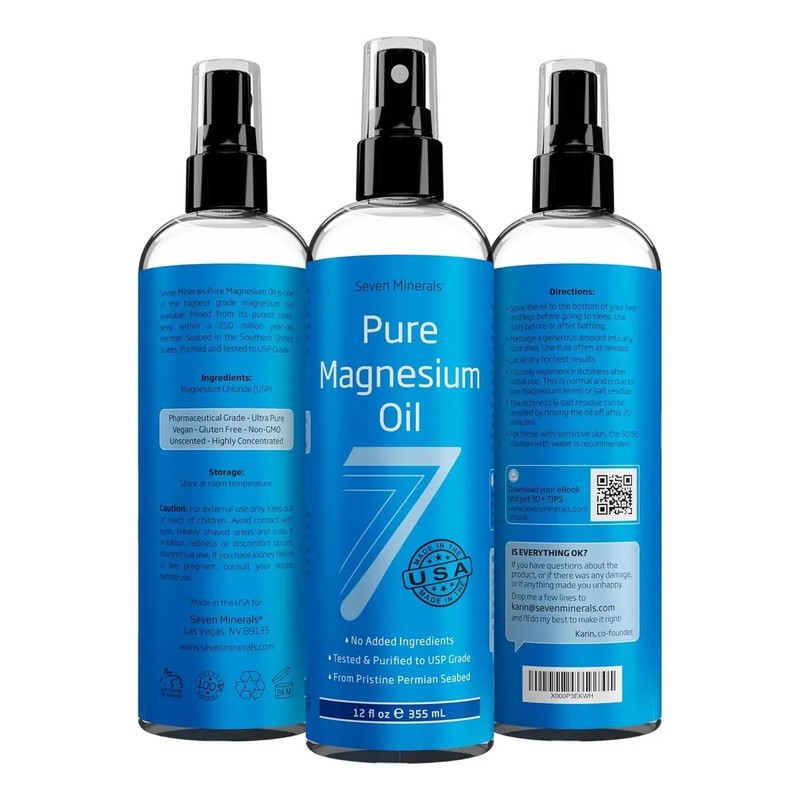 Aceite Puro De Magnesio Usp, Grande De 355 Ml Usa