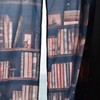 Living Room Curtains 3D Bookcase Printed Shading Curtains Bedroom Drapes